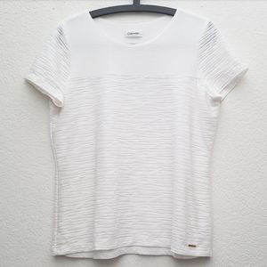 Calvin Klein White Short Slleeve Tee